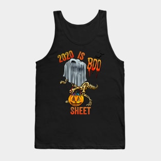 2020 is Boo Sheet Dinosaur Halloween Costume Men Women Tank Top